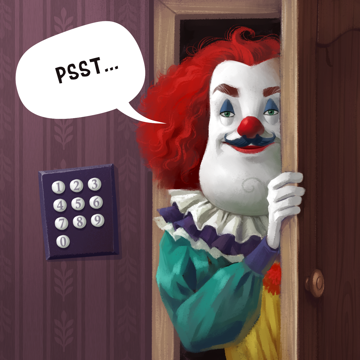 Привет клоунам. Секрет соседа сосед клоун. Hello Neighbor клоун. Сосед клоун нейбор. Привет сосед секрет клоун.